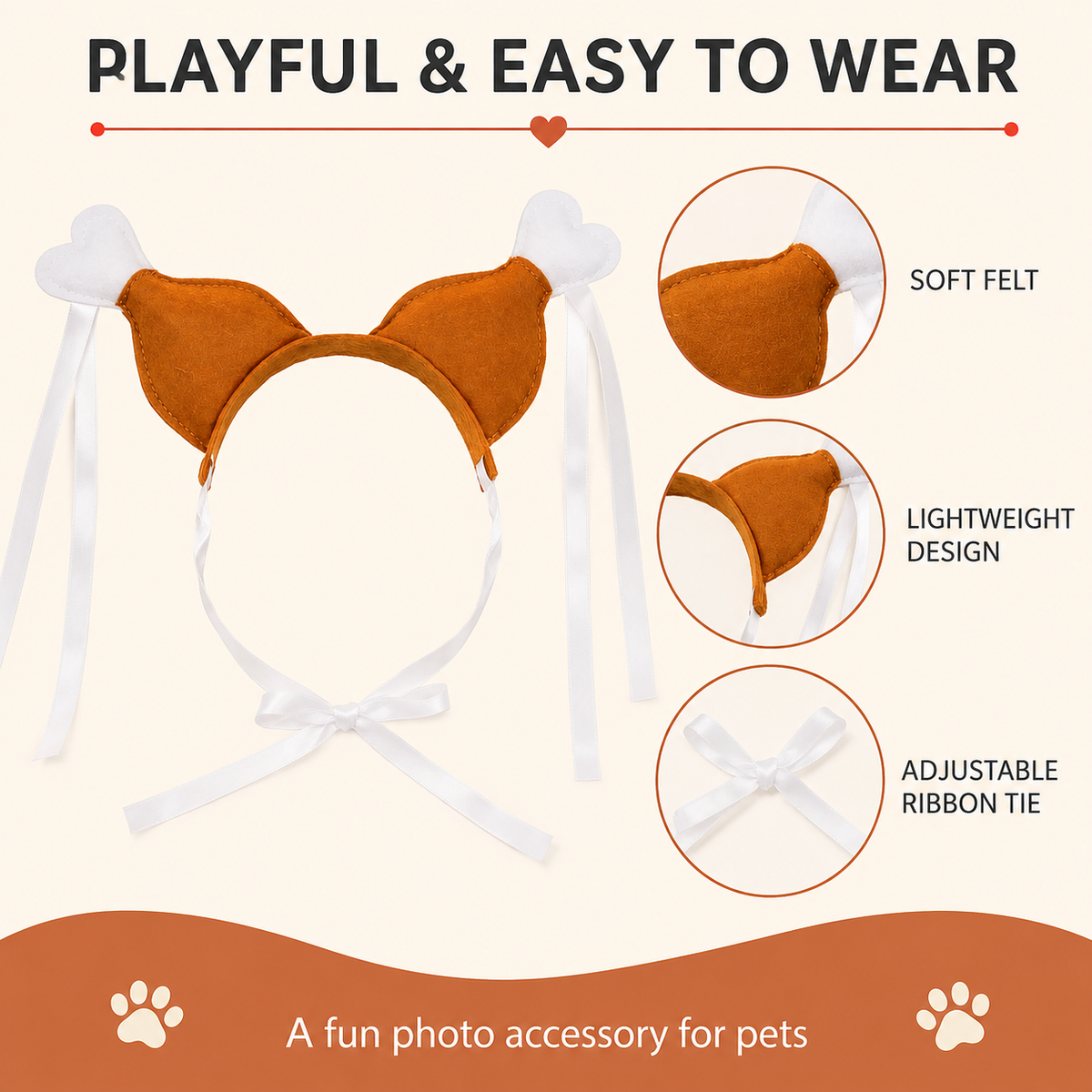 Funny Chicken Leg Pet Headband – Cat & Dog Costume