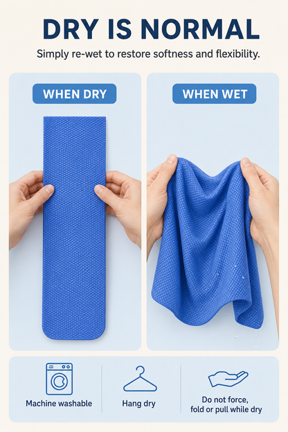 Reusable Water-Activated PVA Cooling Towel
