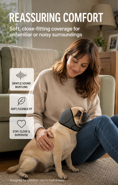 Water-Resistant Dog Ear Cover – Swimming & Noise-Reducing Hood