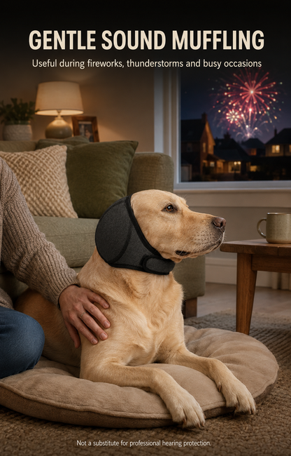 Water-Resistant Dog Ear Cover – Swimming & Noise-Reducing Hood