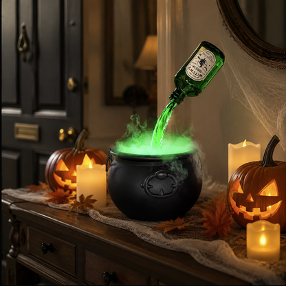 Floating Potion Cauldron – Light-Up Halloween Mist Decoration