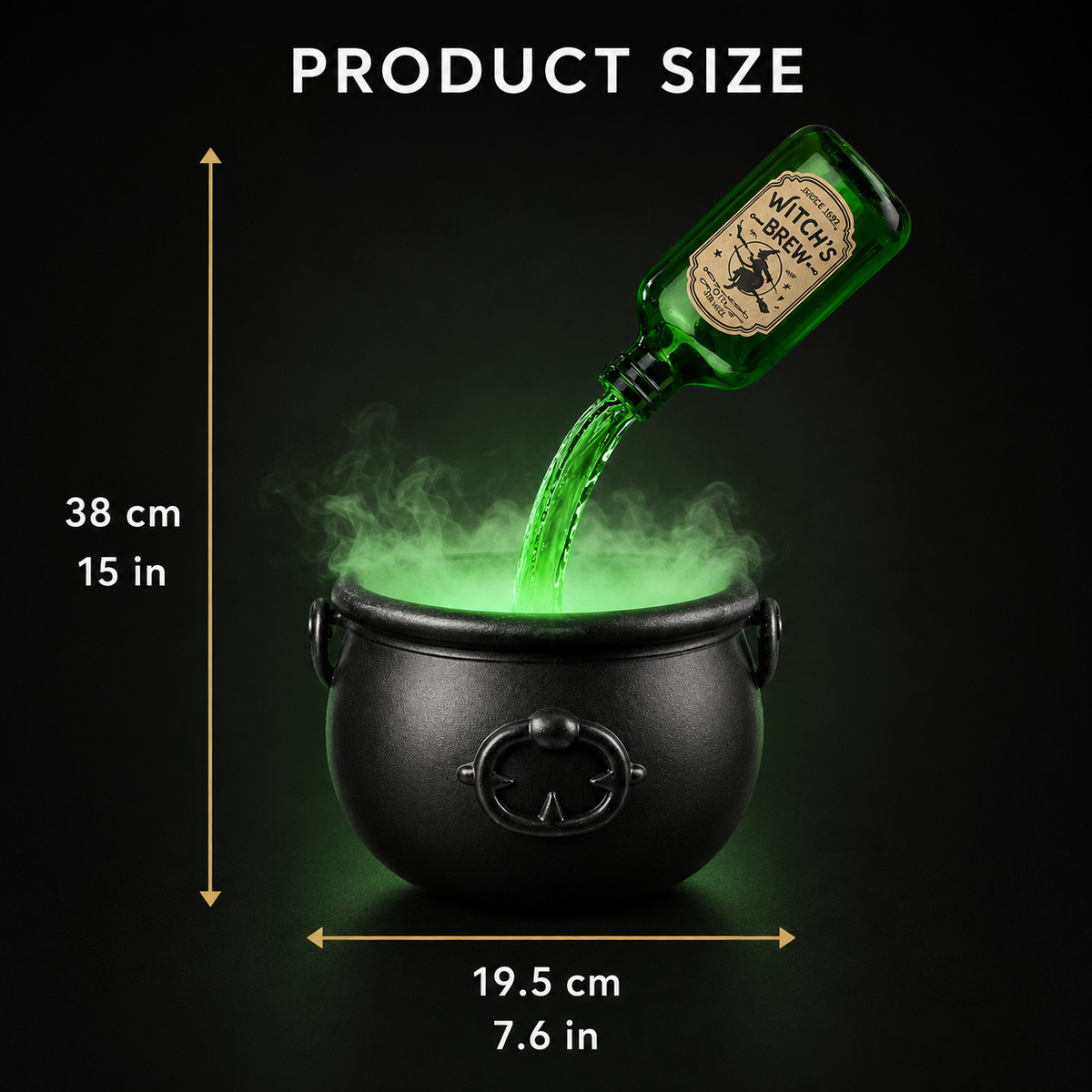 Floating Potion Cauldron – Light-Up Halloween Mist Decoration