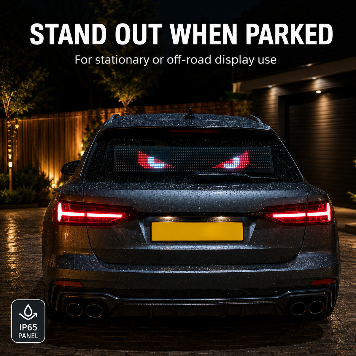 59cm Customisable Flexible LED Car Sign with App & Remote Control